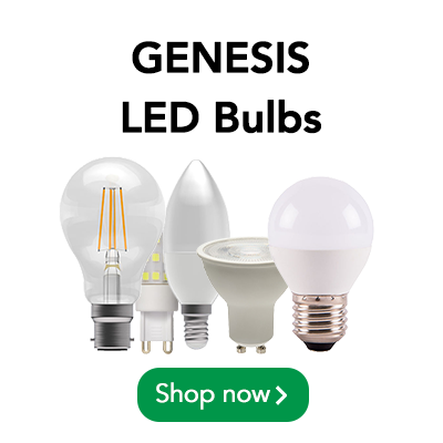 Genesis LED Bulbs on a white background