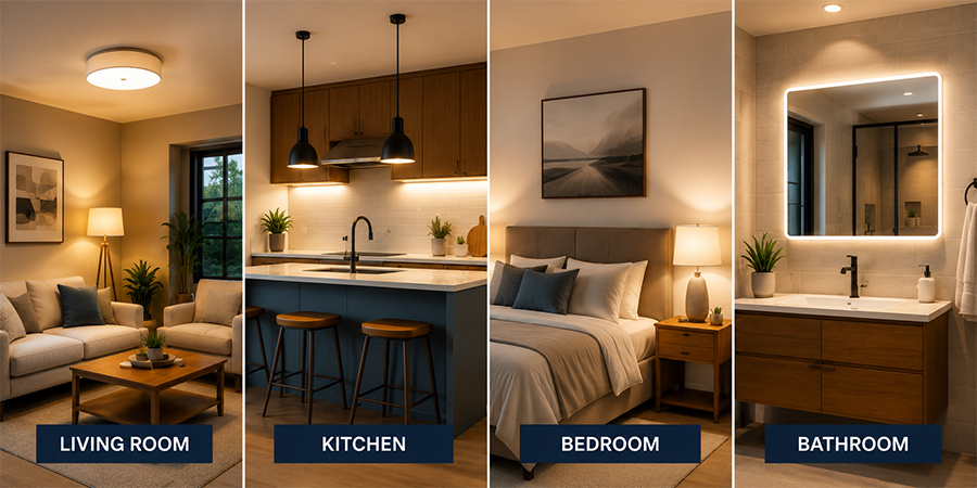 room by room lighting guide