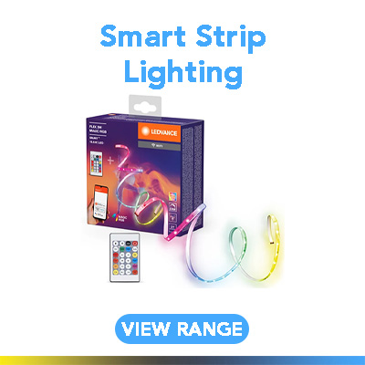 Picture of an LED strip light and remote control