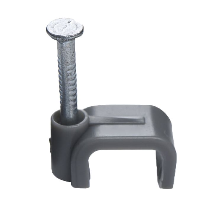 1.5mm Twin & Earth Cable Clips Grey x 100