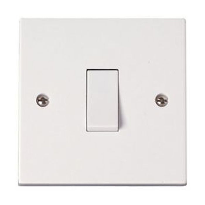 MLA MLA Knightsbridge 10AX 1Gang 1 Way Switch White