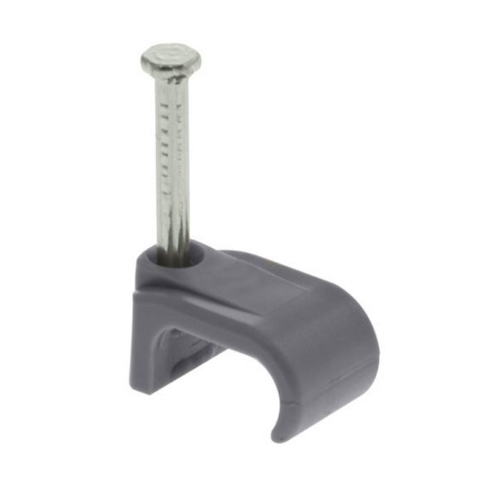 1mm Twin & Earth Cable Clips Grey x 100