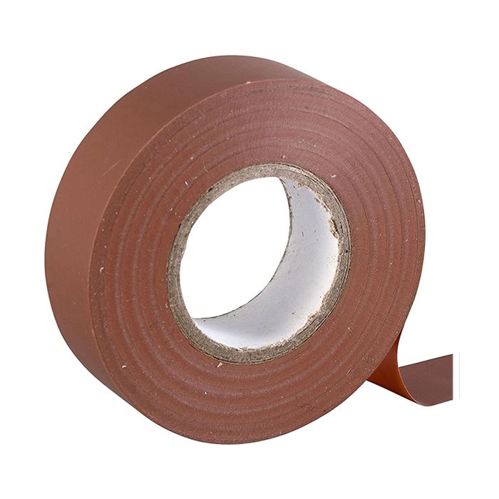 20m PVC Electrical Tape Brown