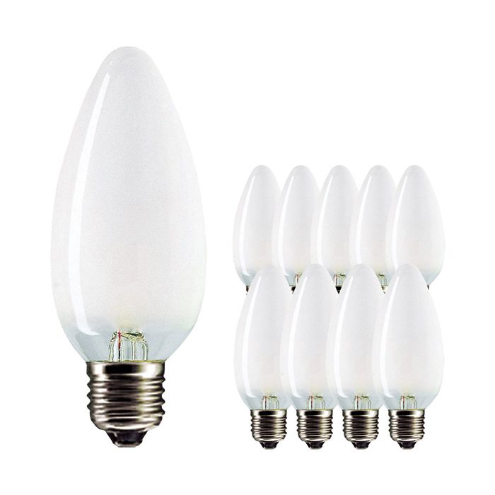 25W OPAL ES CANDLE 230V - 10 PACK