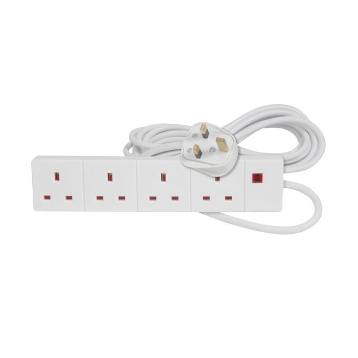 3 metre 4 gang extension lead