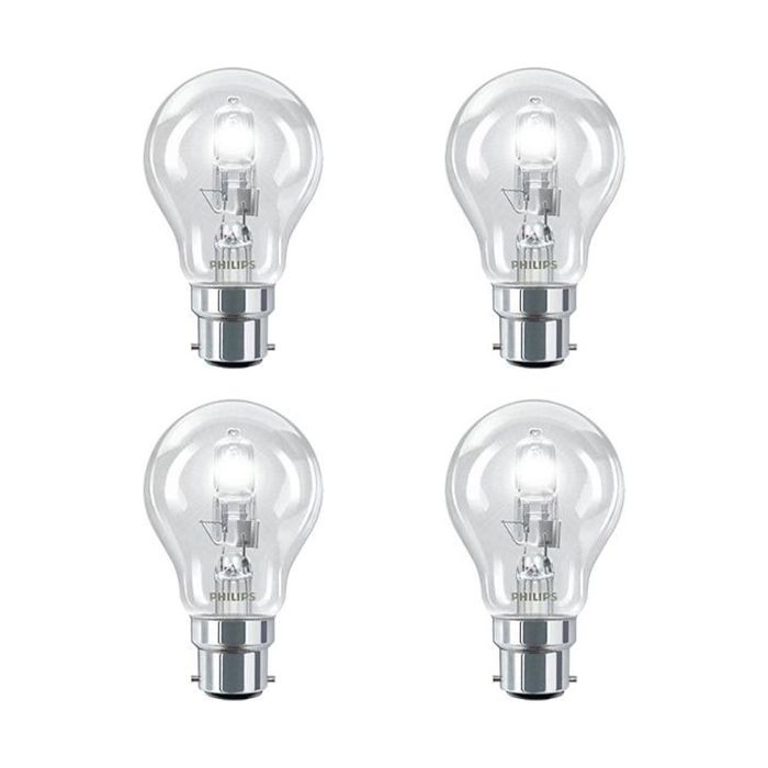 42W B22 Halogen GLS - 4 PACK
