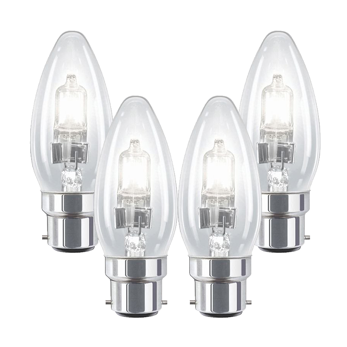 42W B22 B35 Halogen Candle - 4 PACK