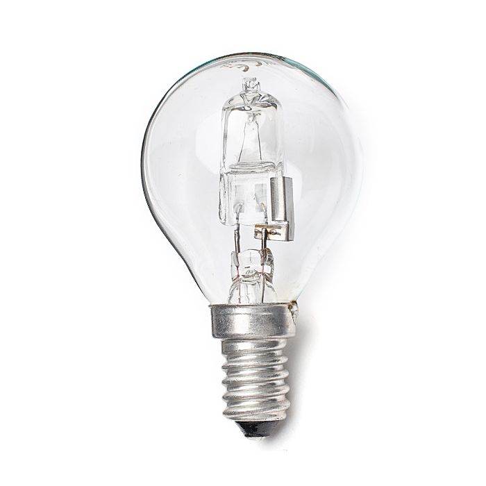 42W SES/E14 Clear Halogen Golf Ball 