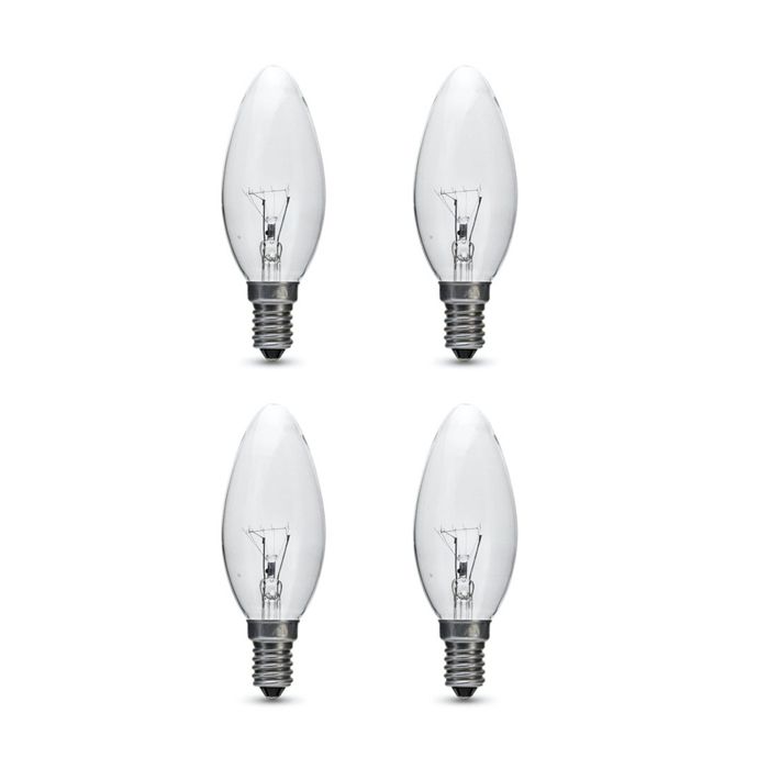 60W SES Clear Candle 35mm Pack of 4