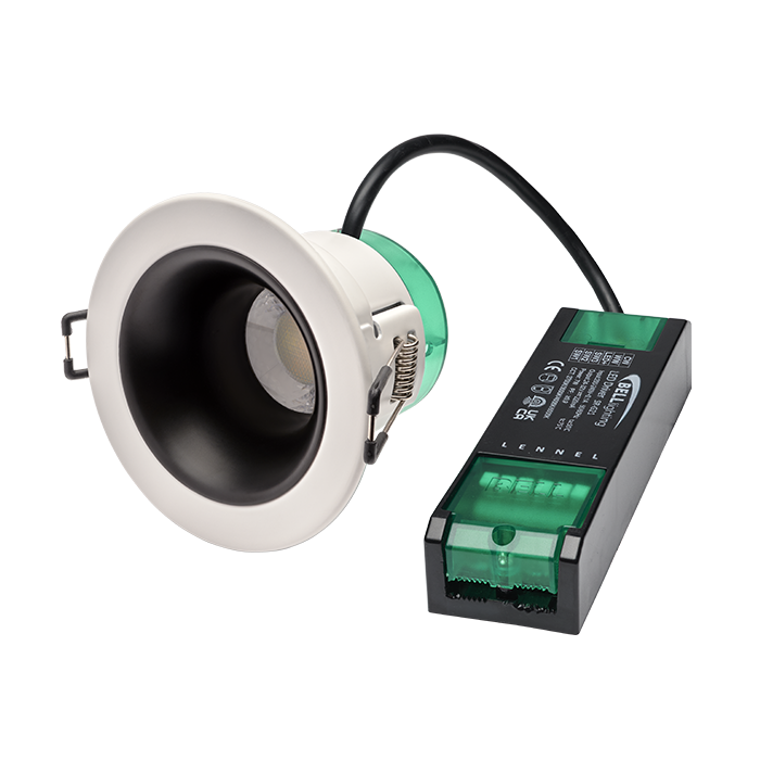 7W LED Anti-Glare CCT Fixed White Downlight Tool Free Termination