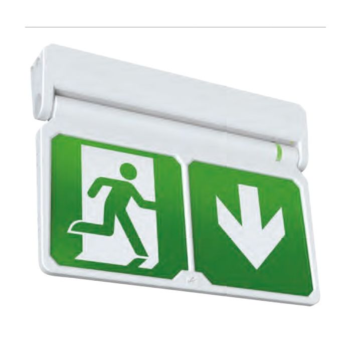 Ansell Adler Exit Sign - White