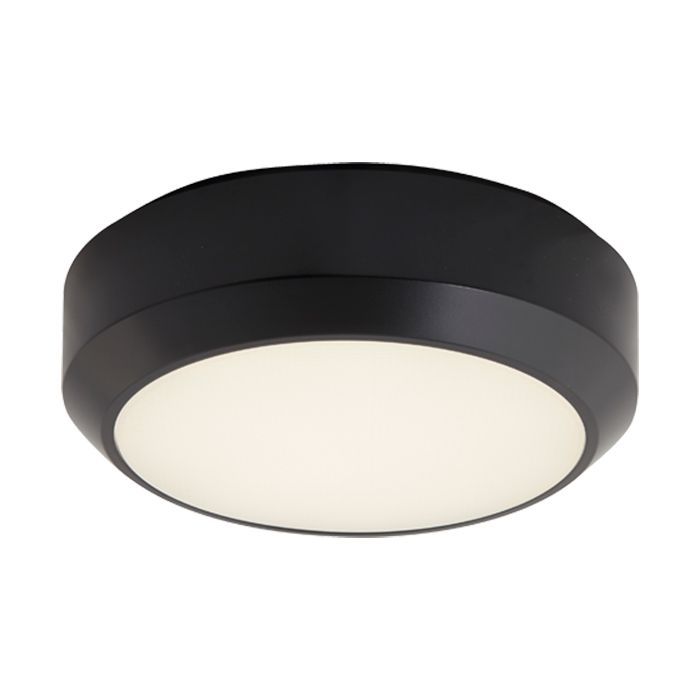 Ansell Delta CCT 2 Black 7-12W LED Bulkhead-Photocell & Emergency