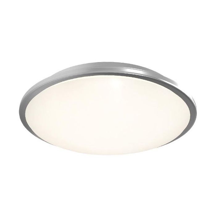 Ansell Eclipse Satin Chrome 10.5-23W MultiLED CCT Emergency LED Bulkhead