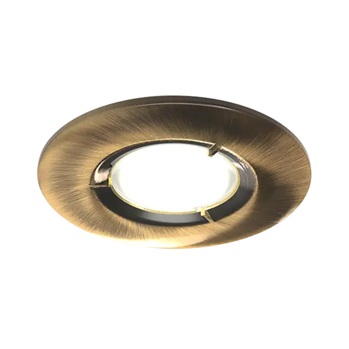 Ansell Edge GU10 Fire Rated Downlight Antique Brass