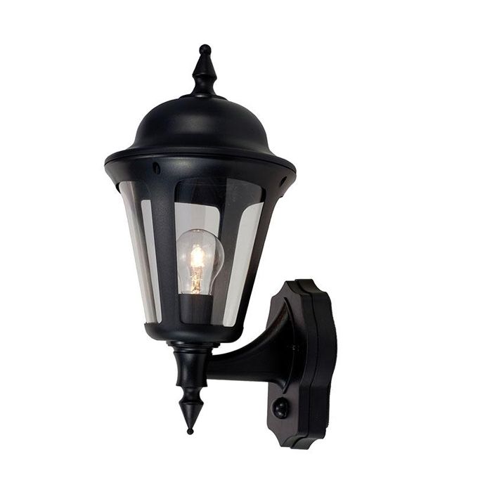 Ansell Latina Polycarbonate Wall Lantern With Pir 42W Black