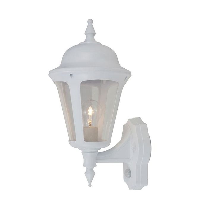 Ansell Latina Polycarbonate Wall Lantern With Pir 42W White