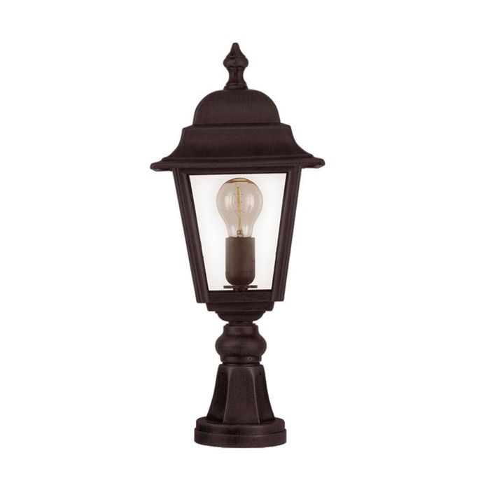 Ansell Nizza Pillar Lantern 60W Black