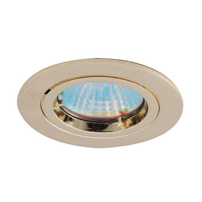Ansell Twistlock GU10 Die-Cast Downlight Brass