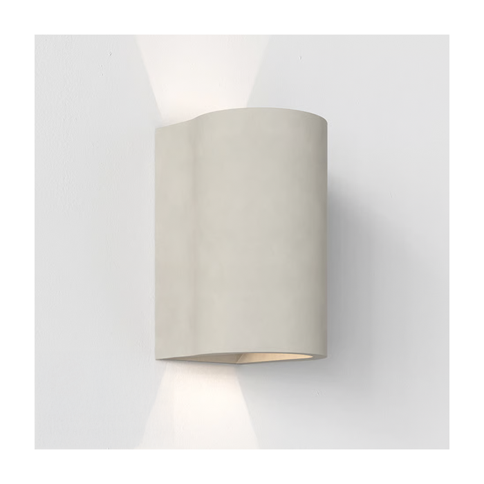 Astro Dunbar Coastal 160 6.3W LED Outdoor Twin Wall Light Matt Concrete