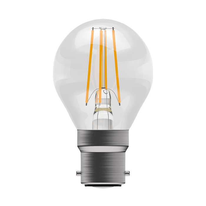Bell 3.3W LED Filament Clear Round  BC 2700K