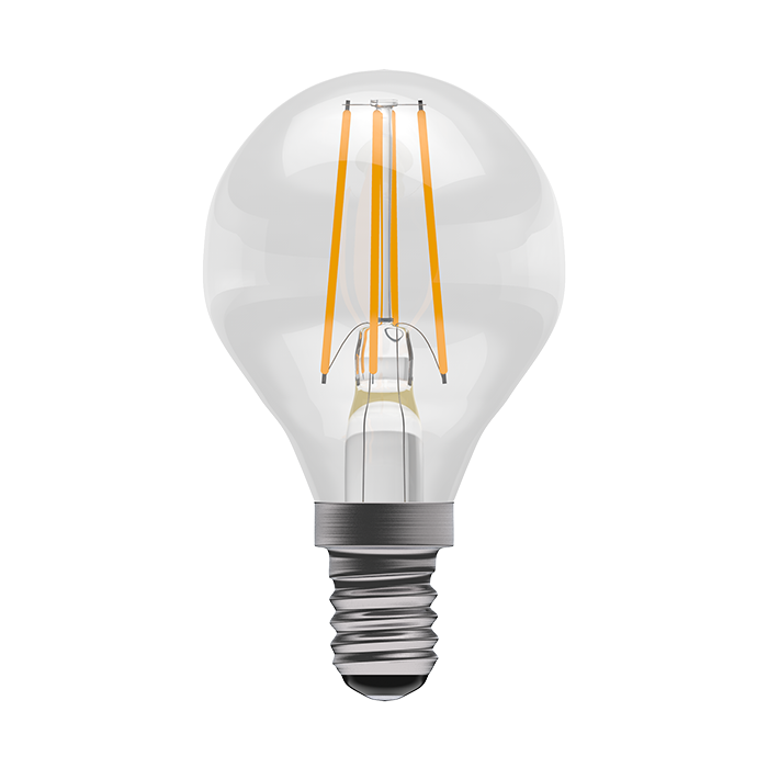 Bell 3.3W LED Filament Clear Round  SES 4000K