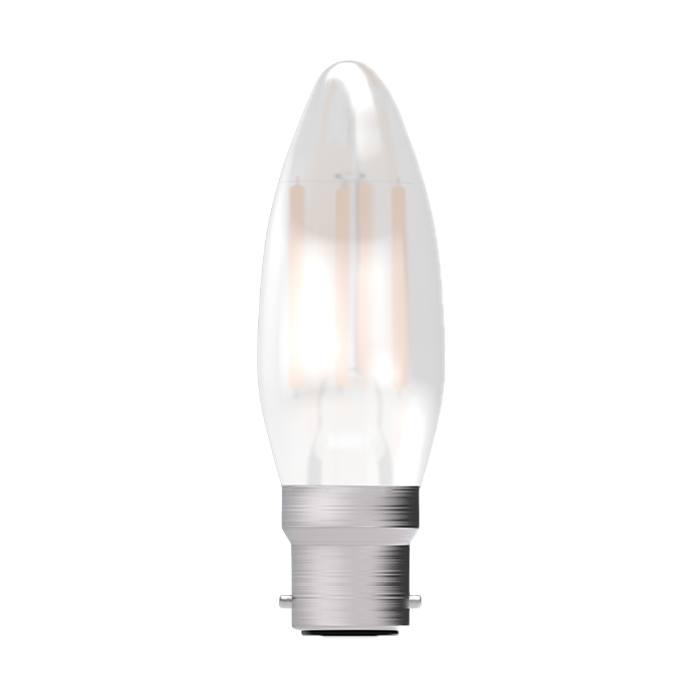 Bell 3.3W LED Filament Satin Candle BC 2700K