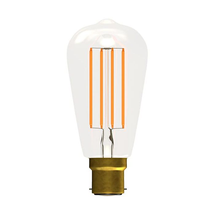 BELL 60130 4W BC/B22 Vintage Squirrel Cage LED Lamp, Amber, 2700K