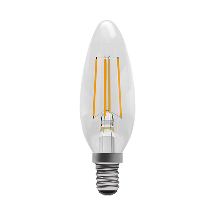 Bell Genesis 4.5W LED Filament Clear Candle Dimmable SES 2700K