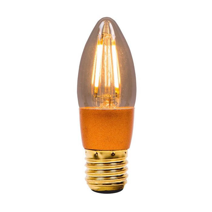 BELL 01453 4W LED Vintage Candle Dimmable ES Amber 2000K