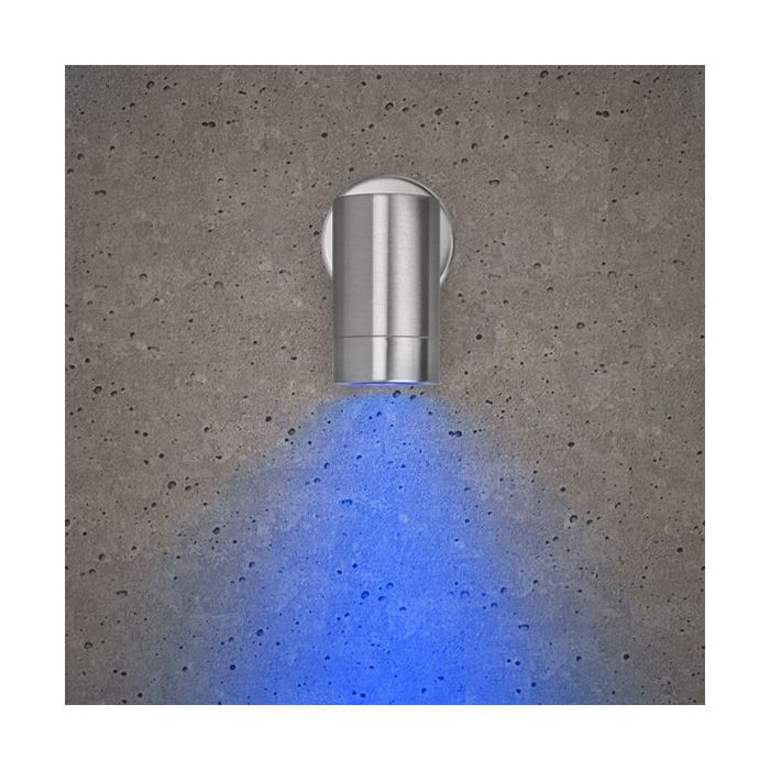 BELL Luna GU10 Fixed Wall Light - IP65, Stainless Steel (lamp not included)