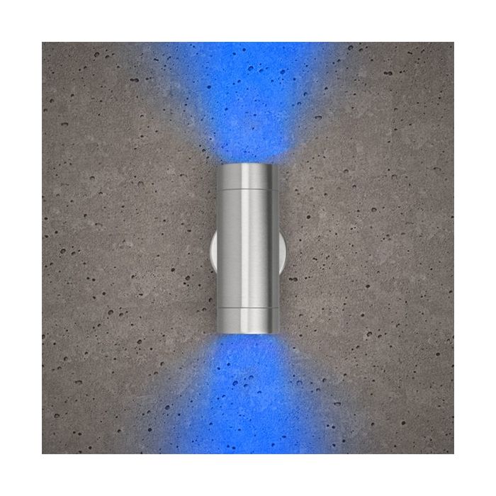 BELL Luna GU10 Up/Down Wall Light - IP65, Stainless Steel (lamp not included)