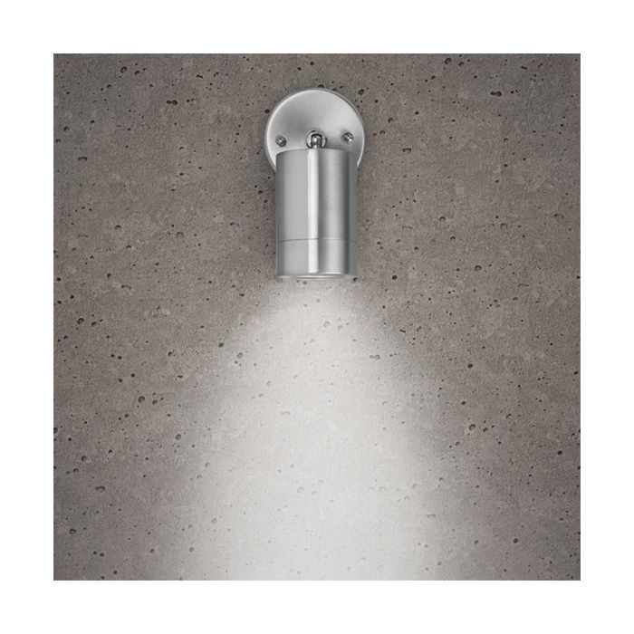 BELL Luna GU10 Adjustable Wall Light - IP65, Stainless Steel (lamp not included)