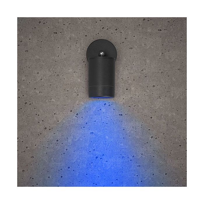 BELL Luna GU10 Adjustable Wall Light - IP65, Black (lamp not included)