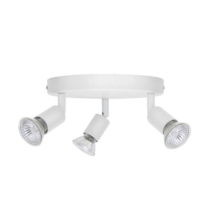 Bell Lighting Luna Triple GU10 Spotlight - White, IP20