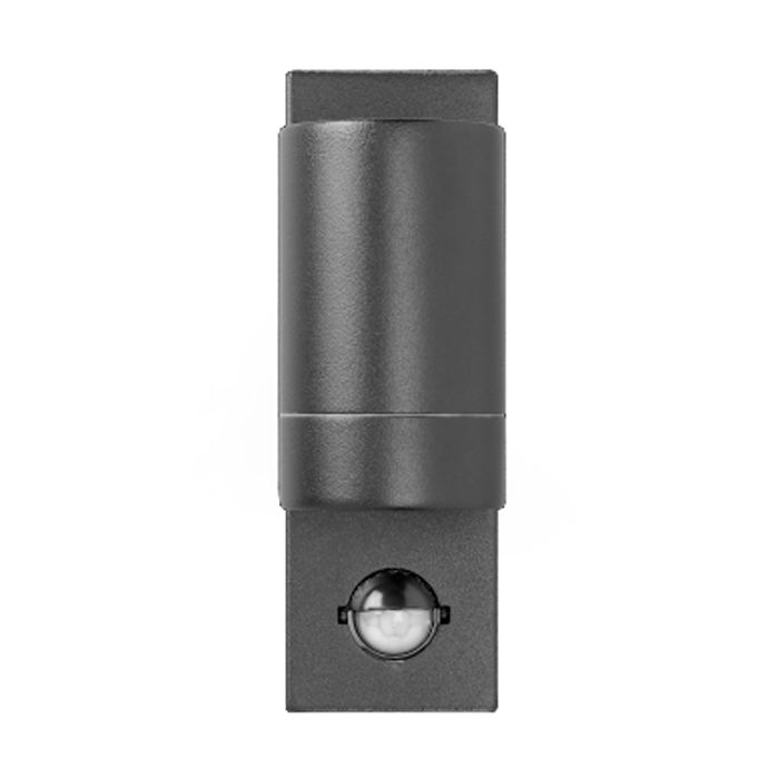 Bell Lighting Luna GU10 Fixed PIR Wall Light - IP54, Black