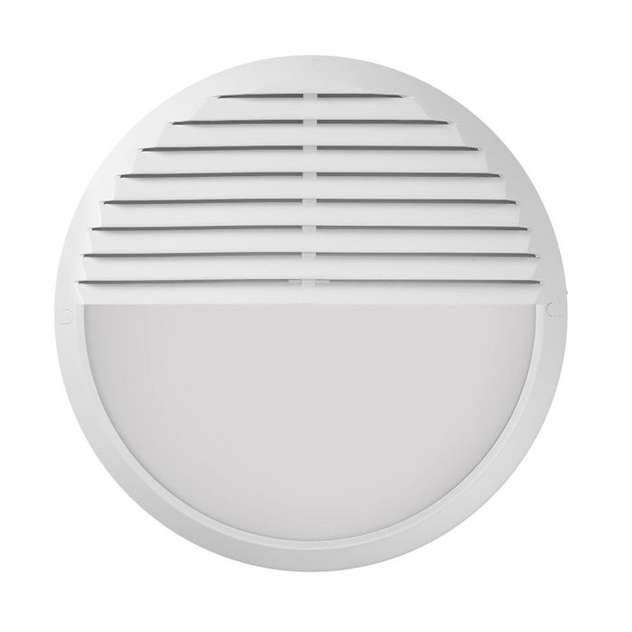 Bell Lighting White Louvre Bezel for Oberon Bulkhead
