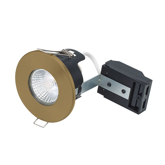 Bell Fire Rated MV / LV Downlight Antique Brass