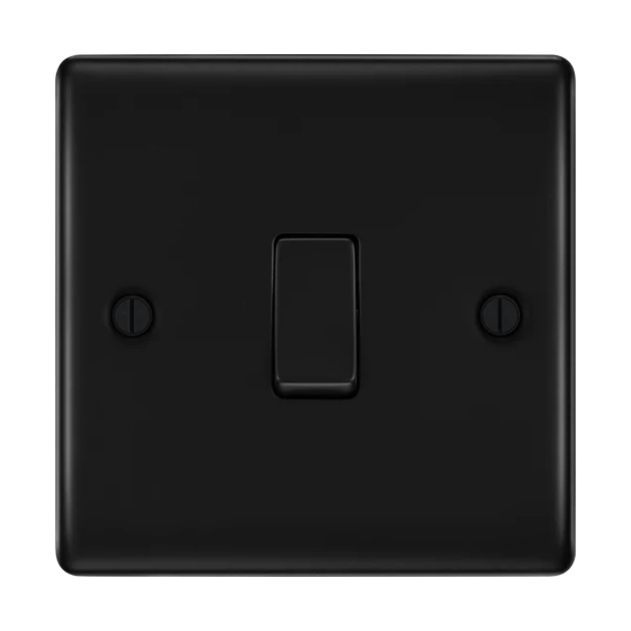 BG Nexus Metal Matt Black Intermediate Switch 20A 16AX 2 Way