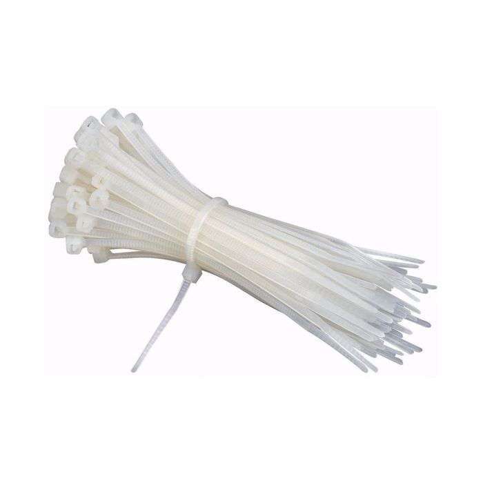 Cable Ties Natural 300 x 4.8mm Natural x 100