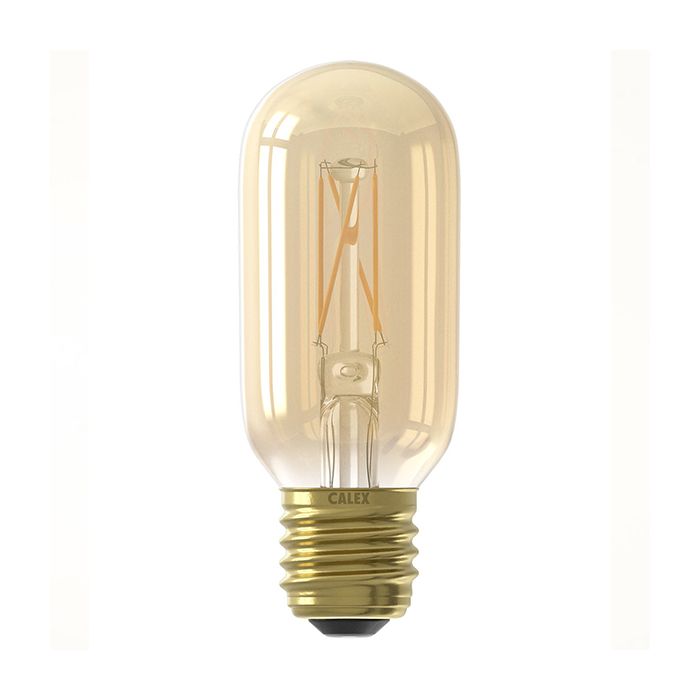 Calex Filament LED Tube Lamps 240V E27 4W 2100K Gold Dimmable 