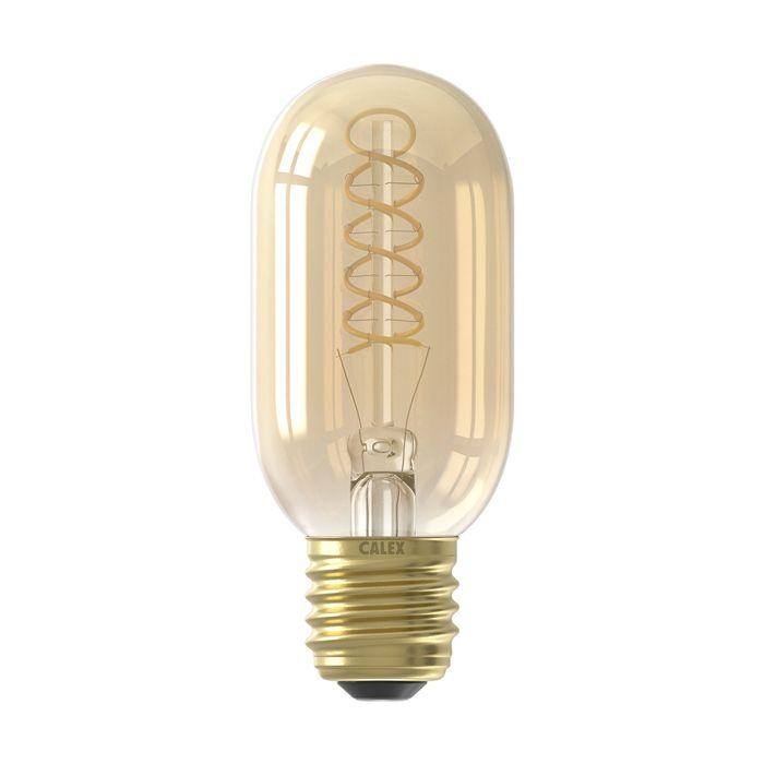 Calex LED Filament Tubular lamp 240V 4W E27 Gold 2100K Dimmable