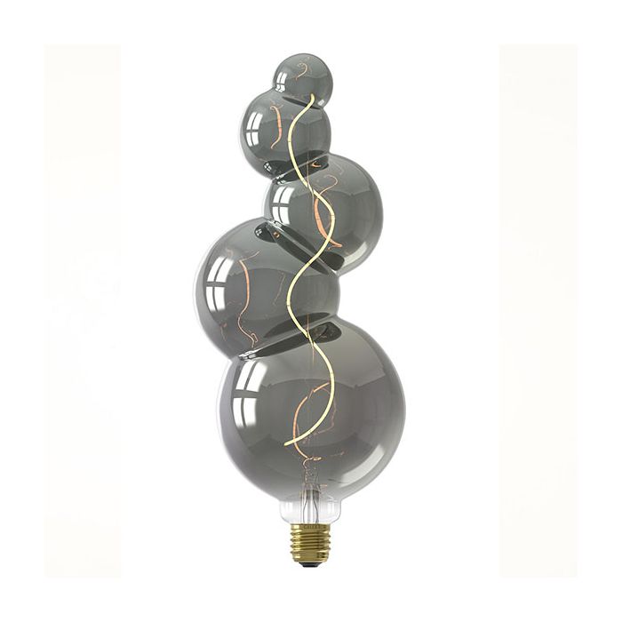 Calex Alicante 4W Dimmable Decorative LED Lamp E27 Titanium 2100K