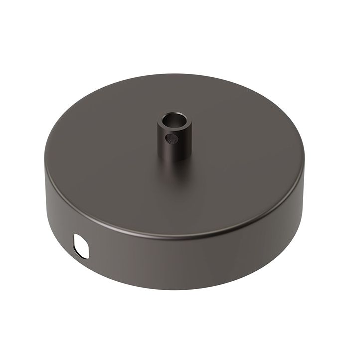 Calex 940014 Metal Ceiling Rose Matt Pearl Black 100mm 1 hole