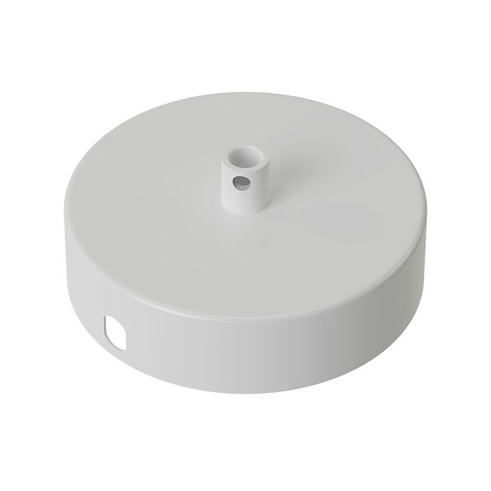Calex 940020 Metal Ceiling Rose Matt White 100mm 1 Hole 