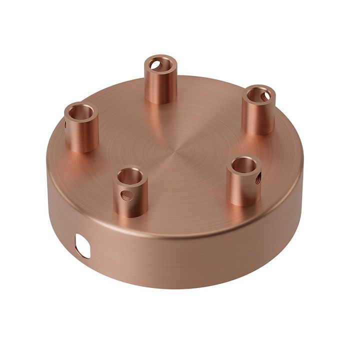 Calex 940078 Metal Ceiling Rose Matt Copper 100mm 5 holes