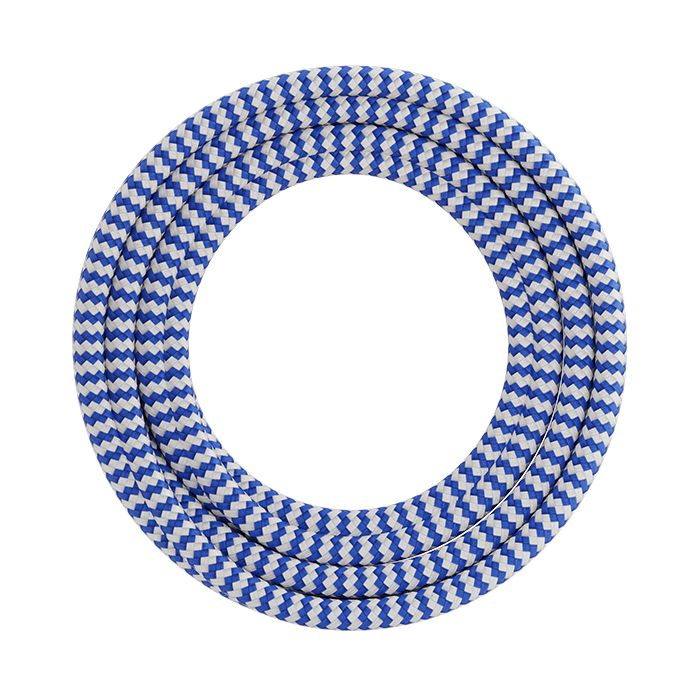 Calex 940236 1.5M Blue/White Fabric Pendant Cable