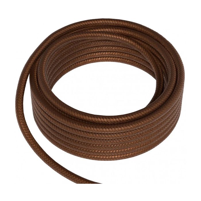 Calex 940274 3M Metallic Brown Fabric Pendant 2 Core Cable