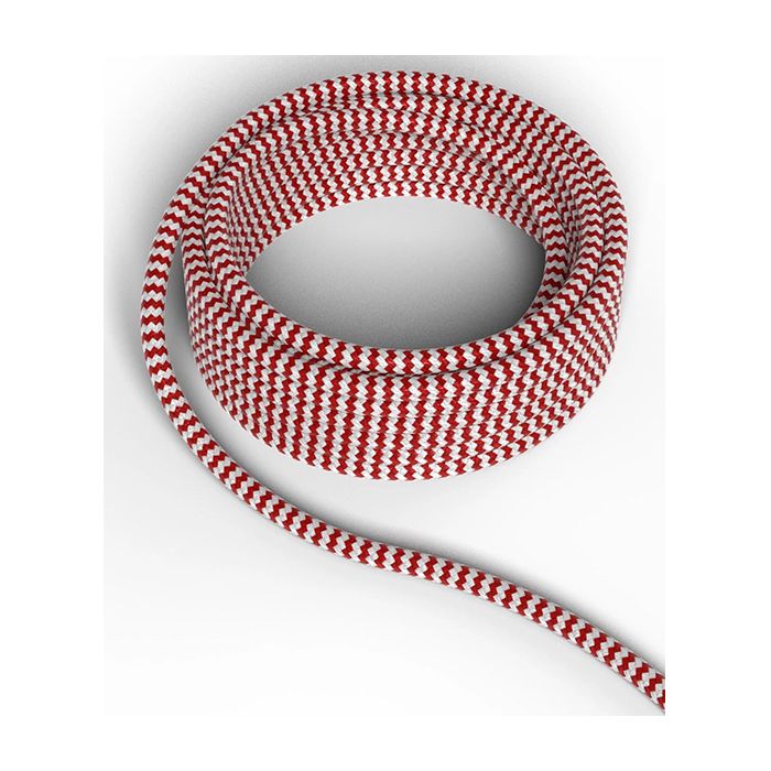Calex 940276 3M Red/White Fabric Pendant Cable 