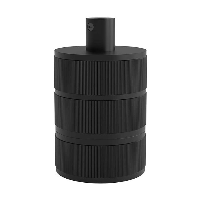 Calex 940420  Matt Black Aluminium Pendant Lamp Holder 3 Rings Model