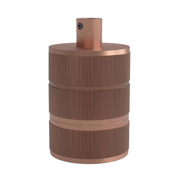Calex 940422  Matt Copper Aluminium Pendant Lamp Holder 3 Rings Model 